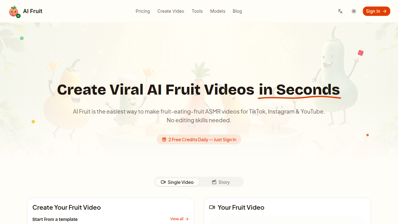 AI Fruit preview