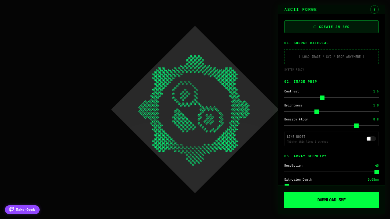 ASCII Forge preview