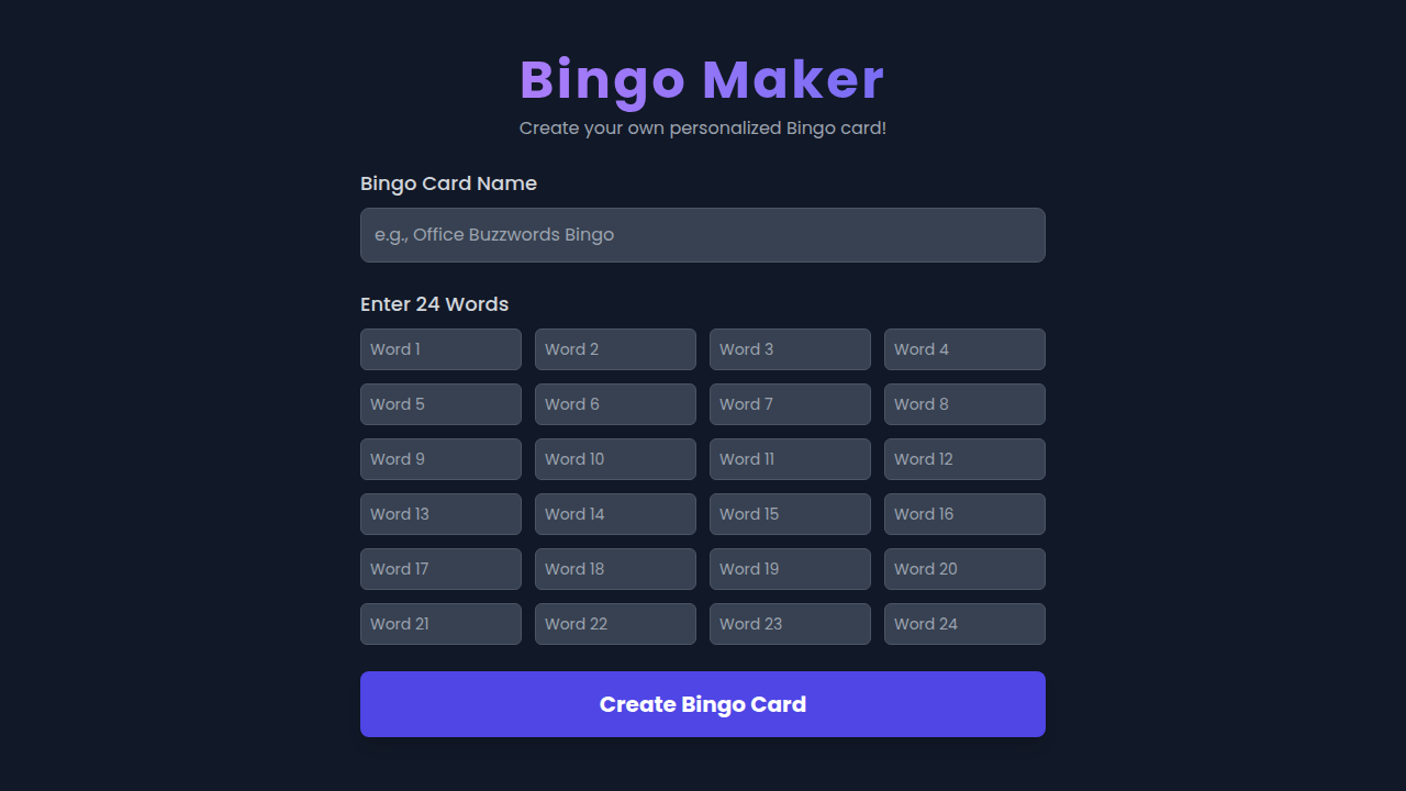 Bingo Maker preview