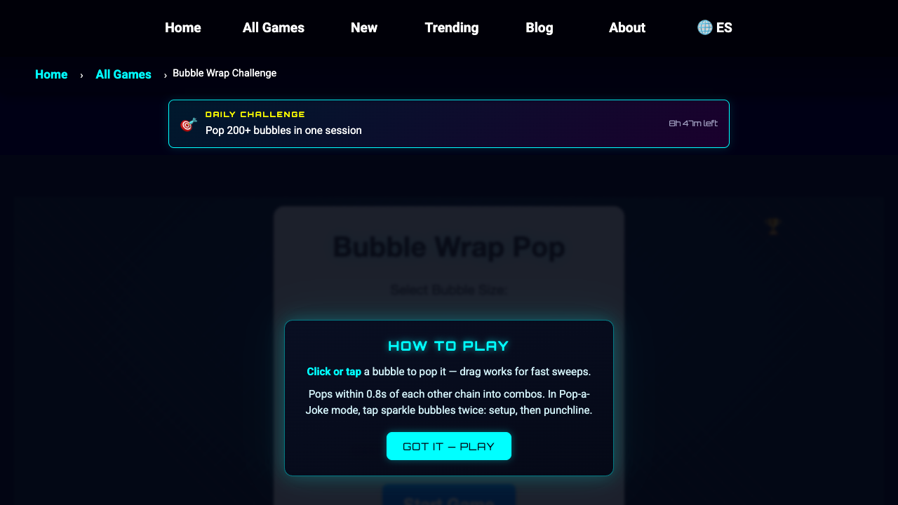 Bubble Wrap Challenge preview