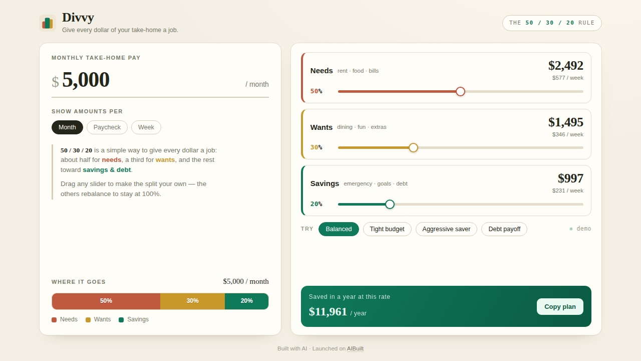 Divvy preview