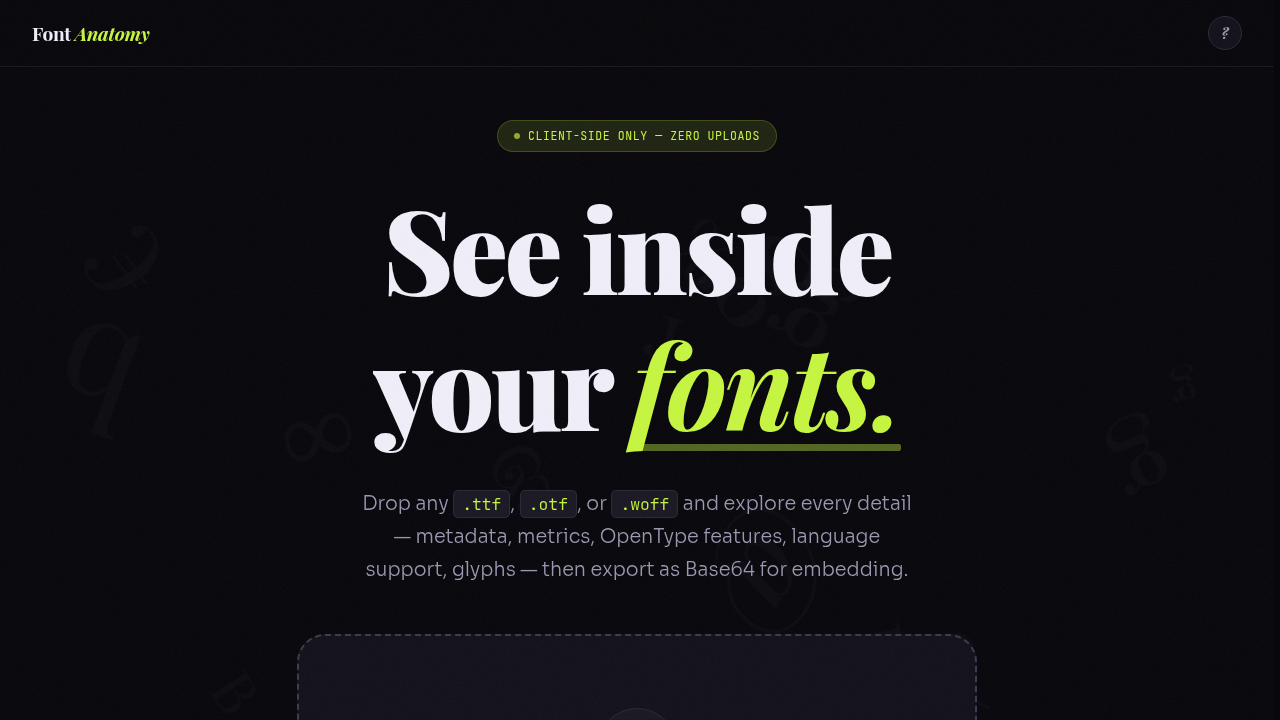 Font Anatomy preview