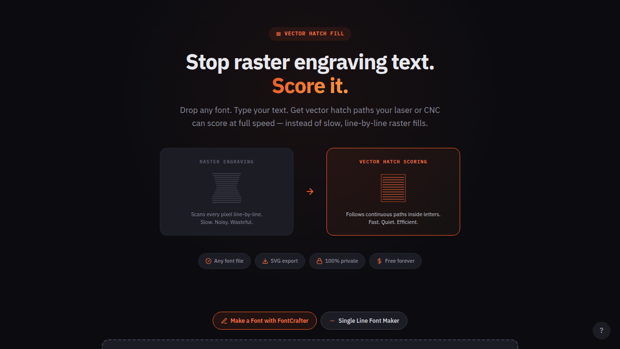 Font Hatch preview