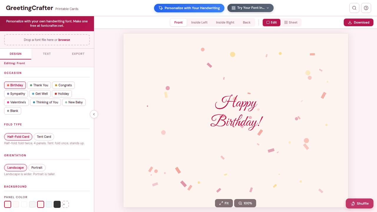 GreetingCrafter preview