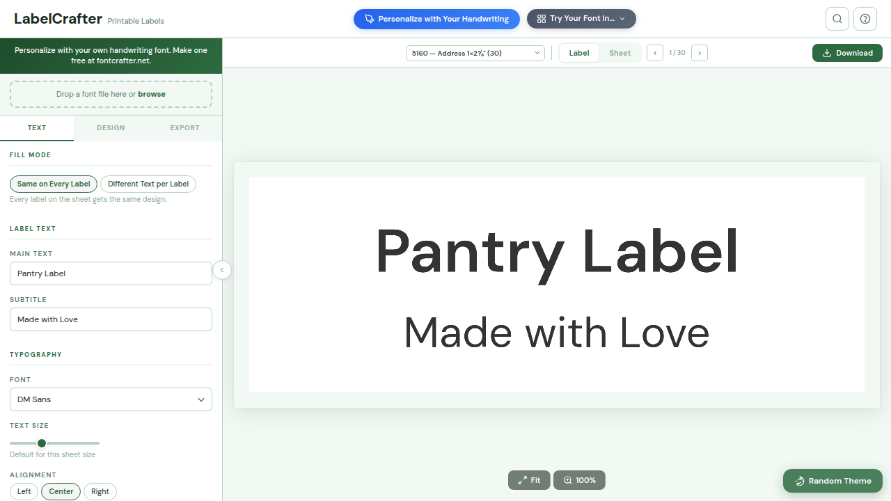 LabelCrafter preview