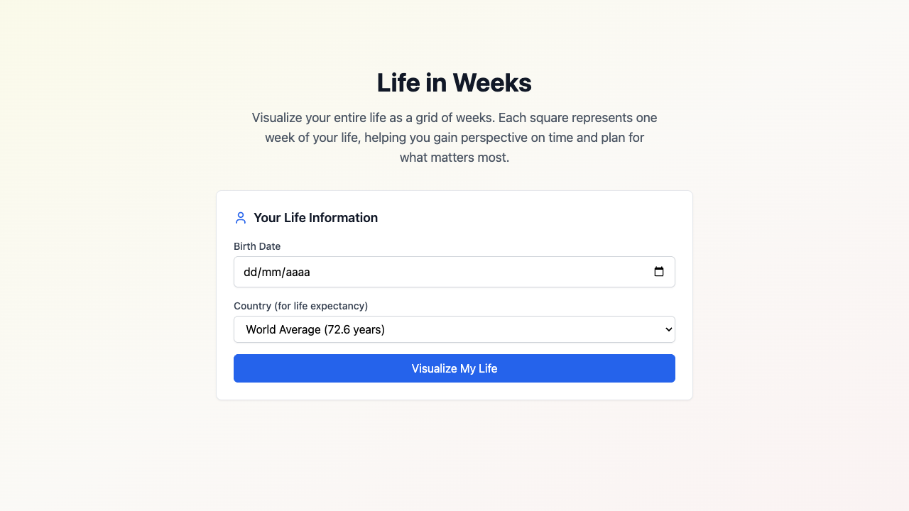 Life in Weeks preview