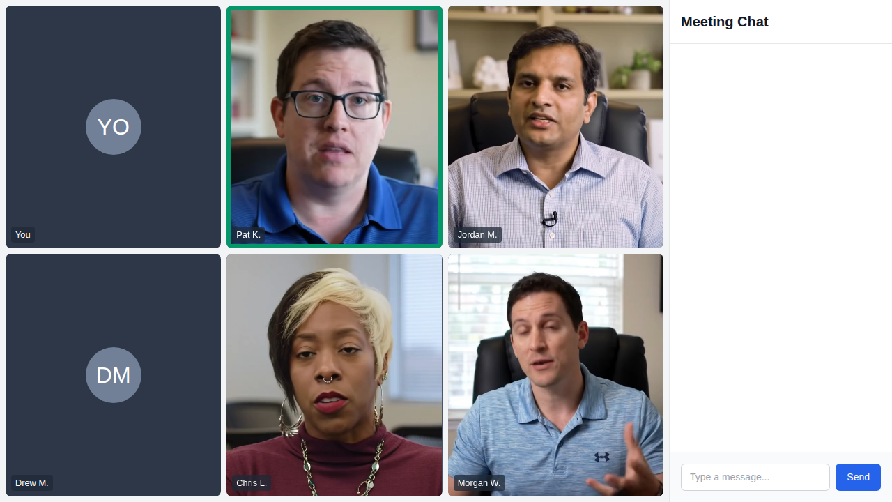 Online Meeting Simulator preview