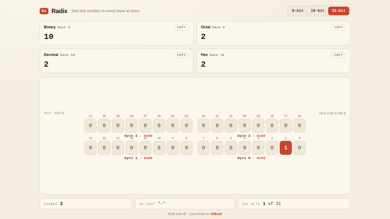 Radix preview