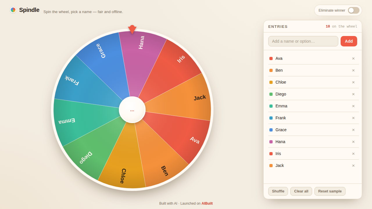 Spindle — auto-generated demo trailer frame