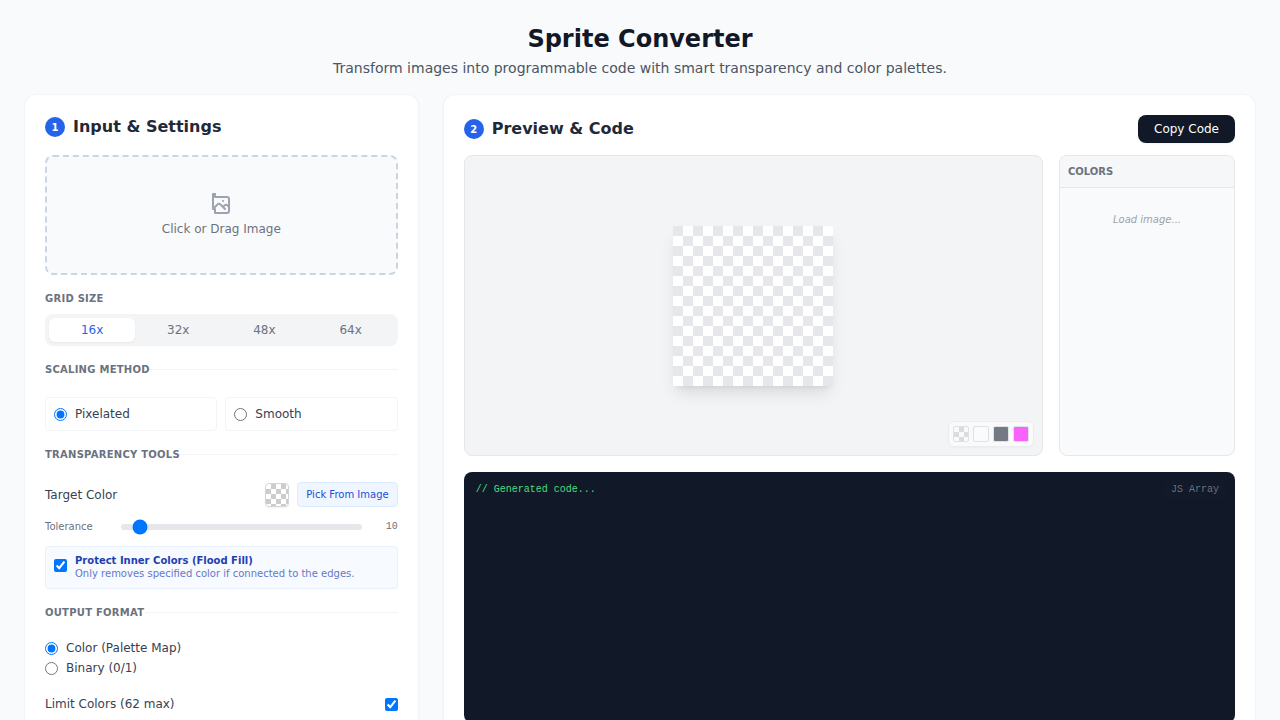 Sprite Converter preview