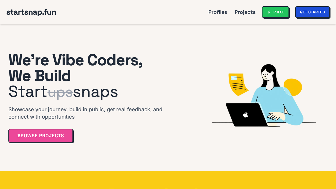 StartSnap preview