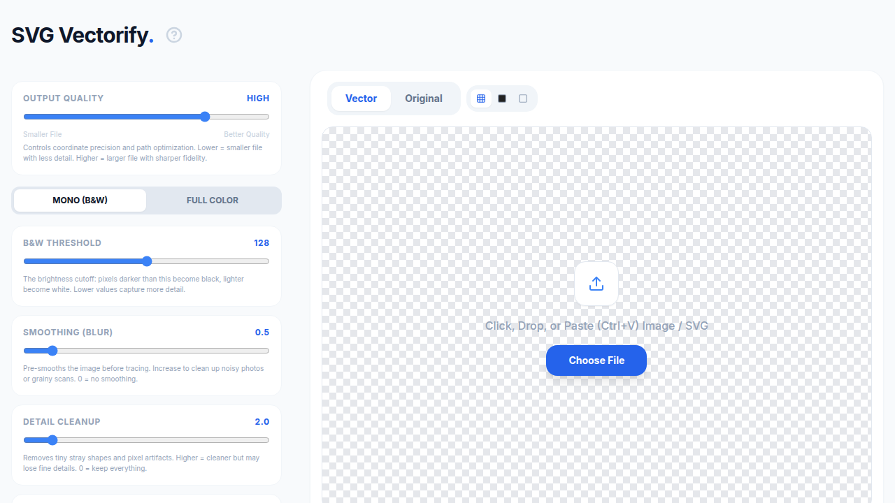 SVG Vectorify preview