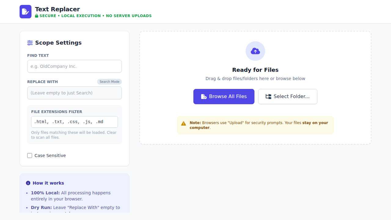 Text Replacer preview